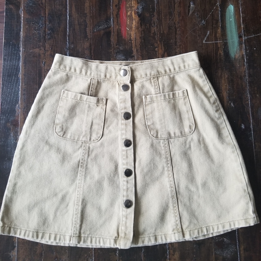 BDG Button Up Skirt
